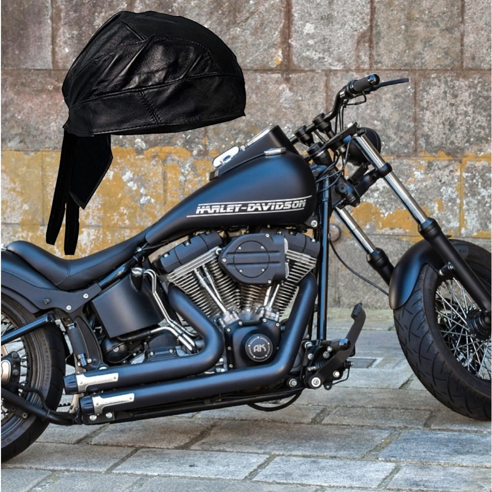 Harley-Davidson Black Leather Men's Cap